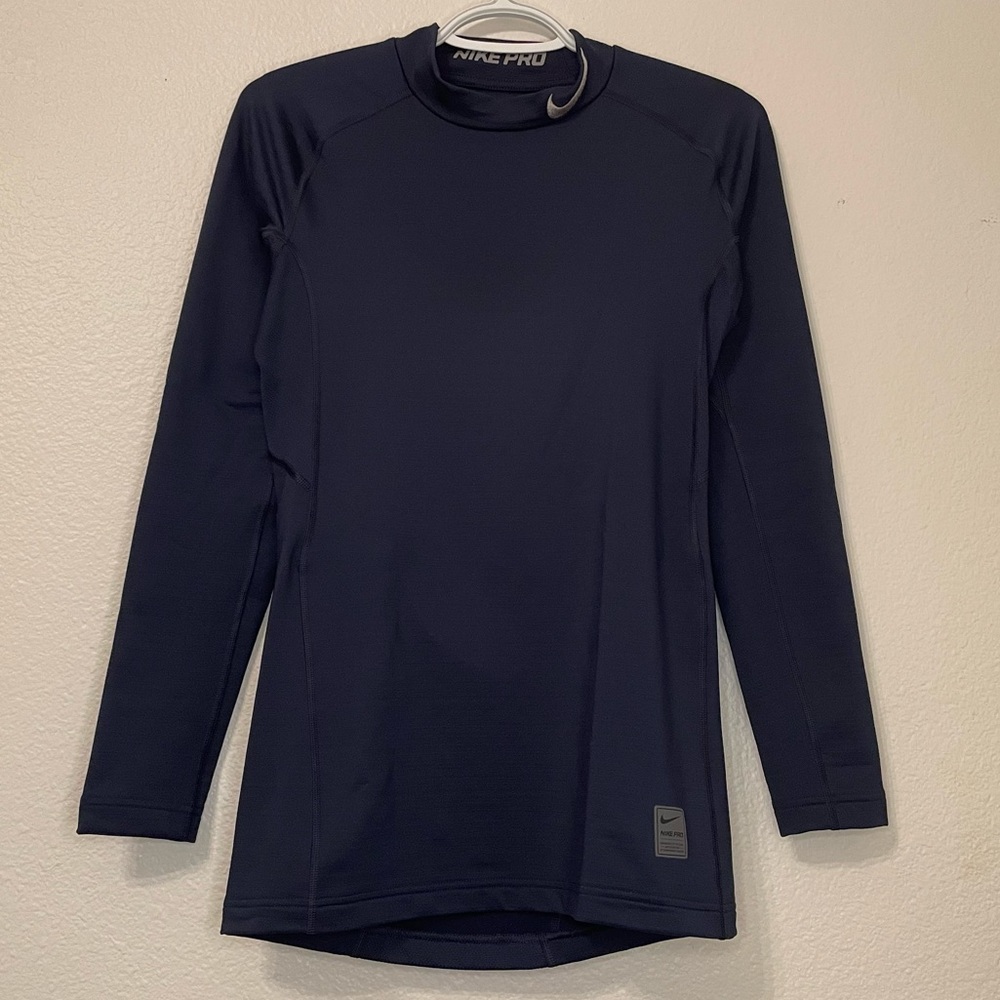 LIKE NEW Nike Pro Warm Men's Long-Sleeve Mock Neck Training Top